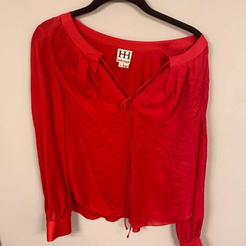 Haute Hippe Red Blouse!